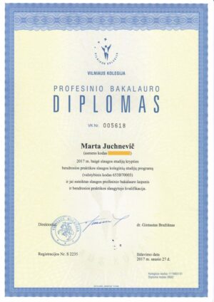 Buy college degree from The Vilniaus kolegija