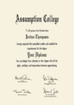Buy college degree from the Assumption College