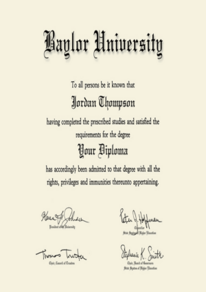 Buy college degree from The Baylor University