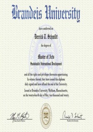 Buy college degree from The Brandeis University