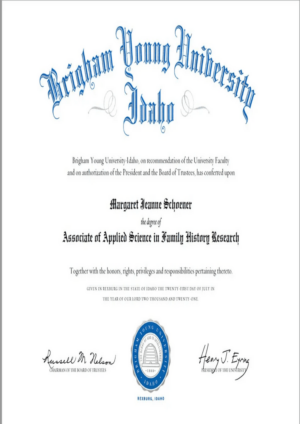 Buy college degree from The Brigham Young University