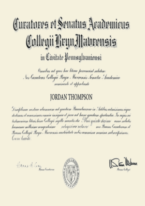 Buy college degree from The Bryn Mawr College