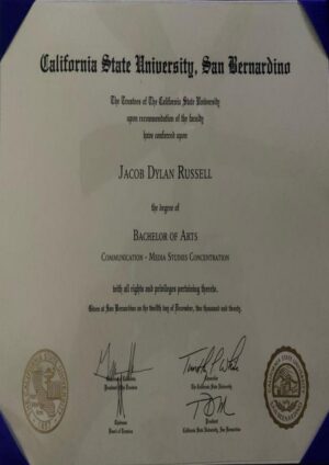 Buy college degree from The California State University, San Bernardino