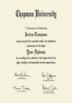 Buy college degree from The Chapman University