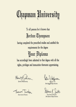 Buy college degree from The Chapman University