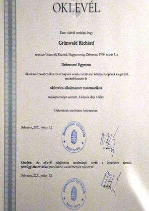 Buy college degree from the Debreceni Egyetem