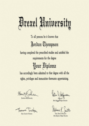 Buy college degree from The Drexel University