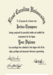 Buy college degree from The East Carolina University