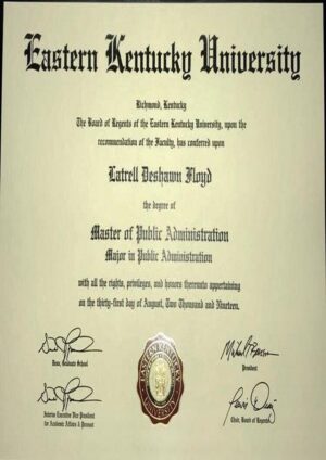 Buy college degree from The Eastern Kentucky University