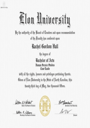 Buy college degree from The Elon University