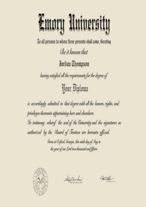 Buy college degree from The Emory University