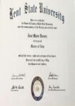 Buy college degree from The Kent State University