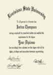 Buy college degree from The Louisiana State University