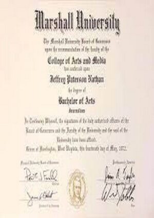 Buy college degree from The Marshall University