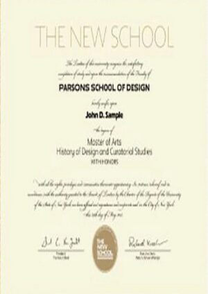 Buy college degree from The New School