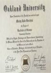 Buy college degree from The Oakland University