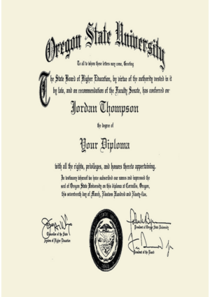 Buy college degree from The Oregon State University