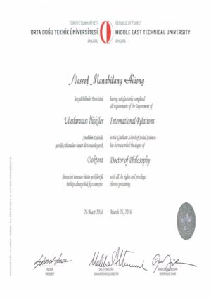 Buy college degree from the Orta Dogu Teknik Üniversitesi