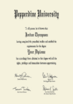 Buy college degree from The Pepperdine University