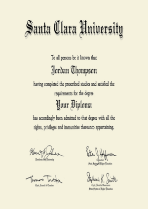 Buy college degree from The Santa Clara University