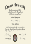 Buy college degree from The Towson University