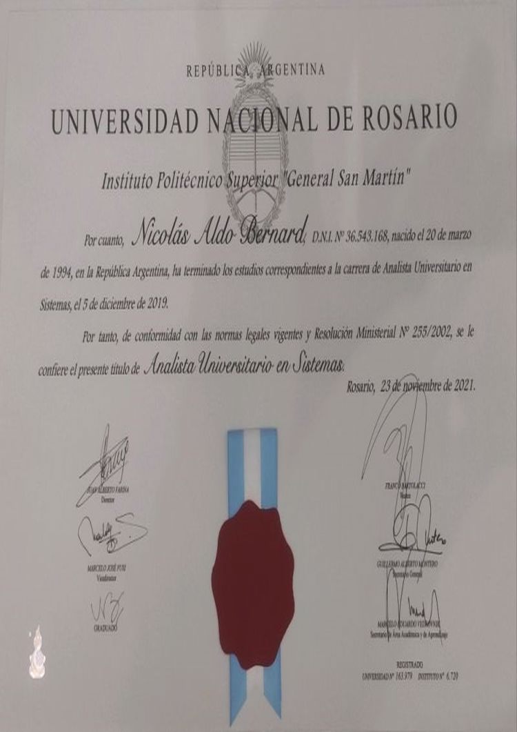 Buy college degree from the Universidad Nacional de Rosario