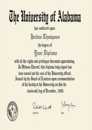 Buy college degree from The University of Alabama