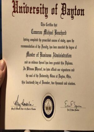 Buy college degree from The University of Dayton