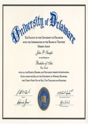 Buy college degree from The University of Delaware