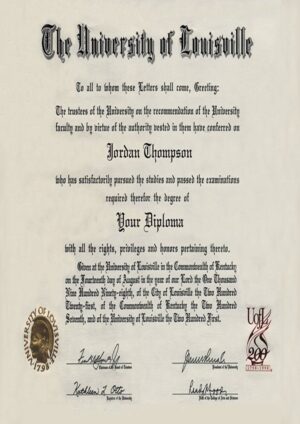 Buy college degree from The University of Louisville