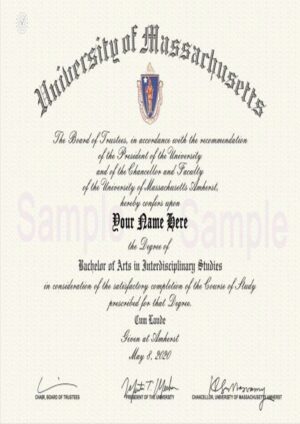Buy college degree from The University of Massachusetts Amherst