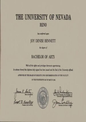 Buy college degree from The University of Nevada, Reno