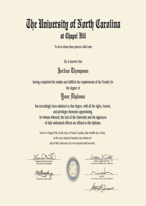 Buy college degree from The University of North Carolina at Chapel Hill