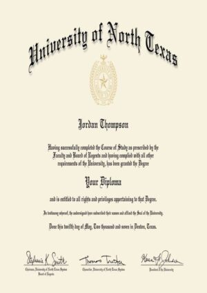 Buy college degree from The University of North Texas
