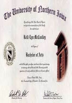 Buy college degree from The University of Northern iowa