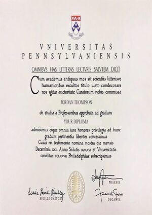 Buy college degree from The University of Pennsylvania