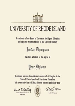 Buy college degree from The University of Rhode Island