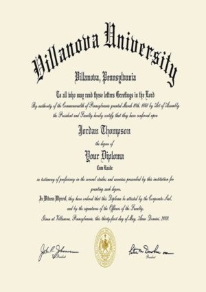Buy college degree from The Villanova University
