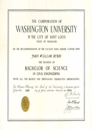 Buy college degree from The Washington University in St. Louis
