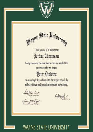 Buy college degree from The Wayne State University