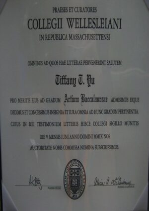 Buy college degree from The Wellesley College