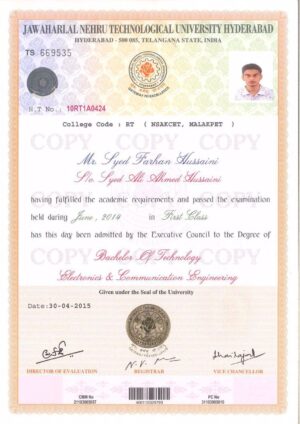Buy college degree from The Jawaharlal Nehru Technological University, Kakinada