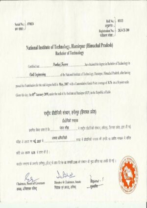 Buy college degree from The National Institute of Technology, Hamirpur