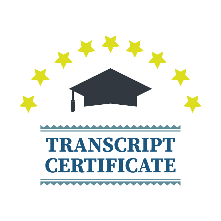 transcipt certificate